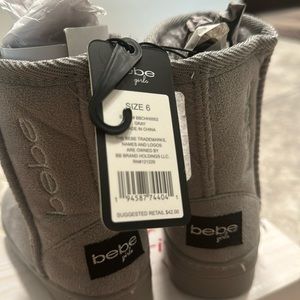 NWT Gray Bebe Ugg Boot Size 6 toddler girls